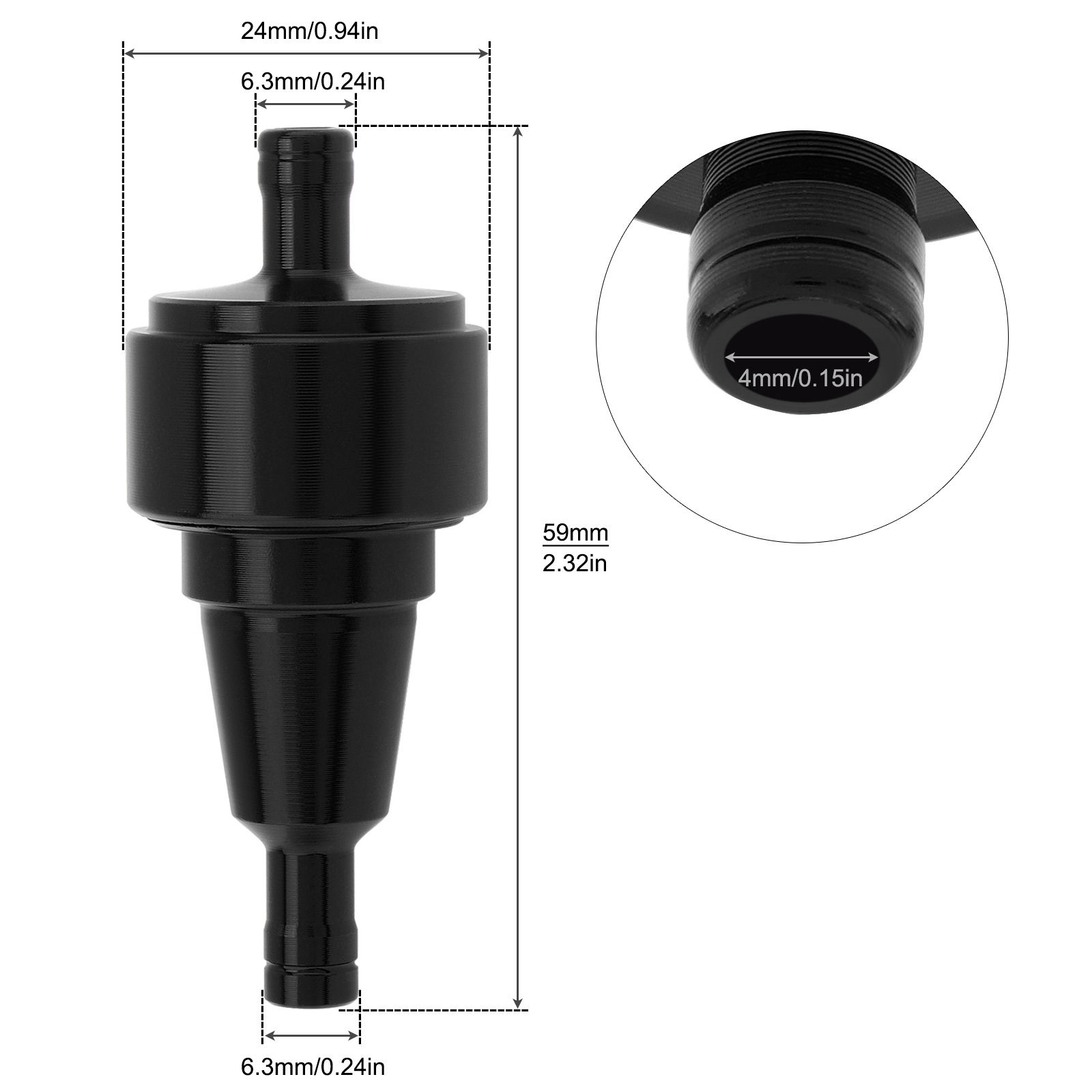 1/4In 6mm Motorcycle Fuel Filt - огляд і ціна Motorcycle Oil Filter