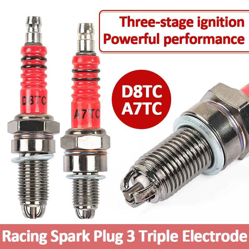1/2PCS Racing Spark Plug 3 Tri - огляд і ціна Motorcycle Spark Plug