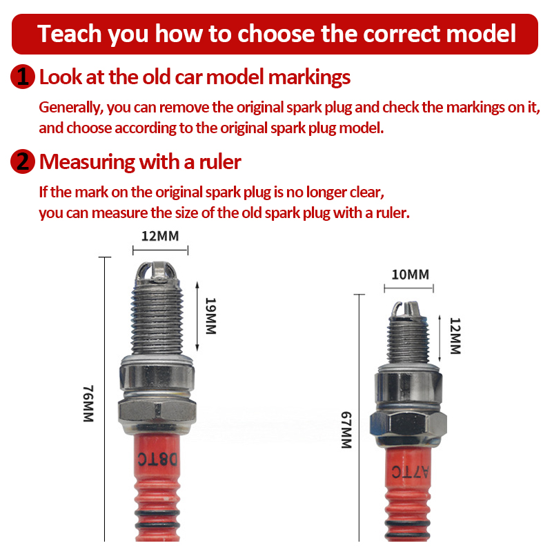 1/2PCS Racing Spark Plug 3 Tri - огляд і ціна Motorcycle Spark Plug